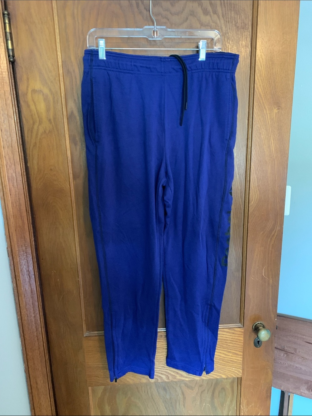 Reebok Royal Blue Women’s Jogger Sweatpants with Black Drawstringr